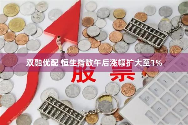 双融优配 恒生指数午后涨幅扩大至1%