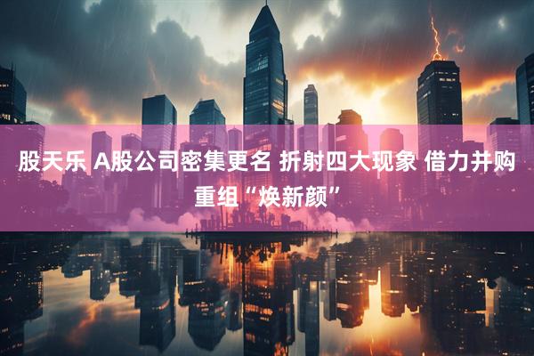 股天乐 A股公司密集更名 折射四大现象 借力并购重组“焕新颜”