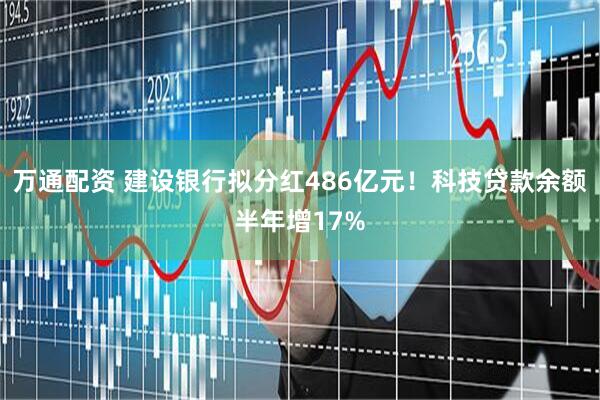 万通配资 建设银行拟分红486亿元！科技贷款余额半年增17%